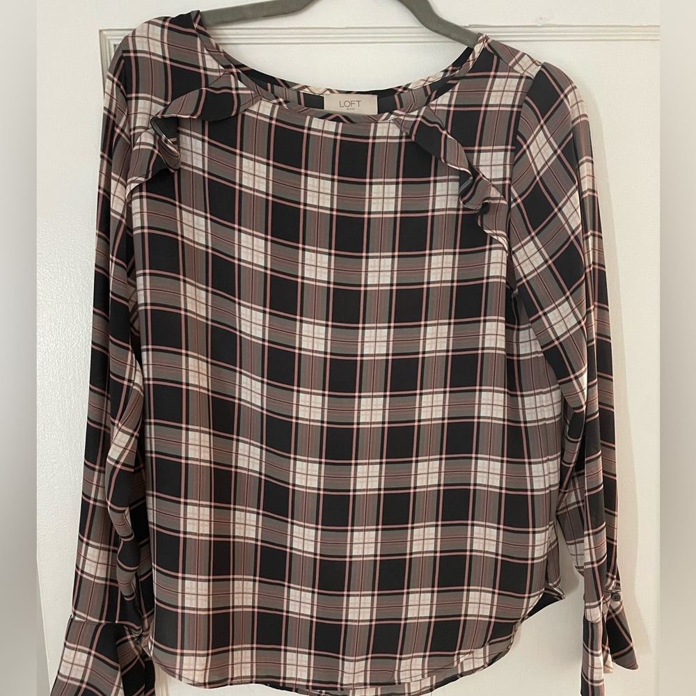 Plaid Blouse From Loft